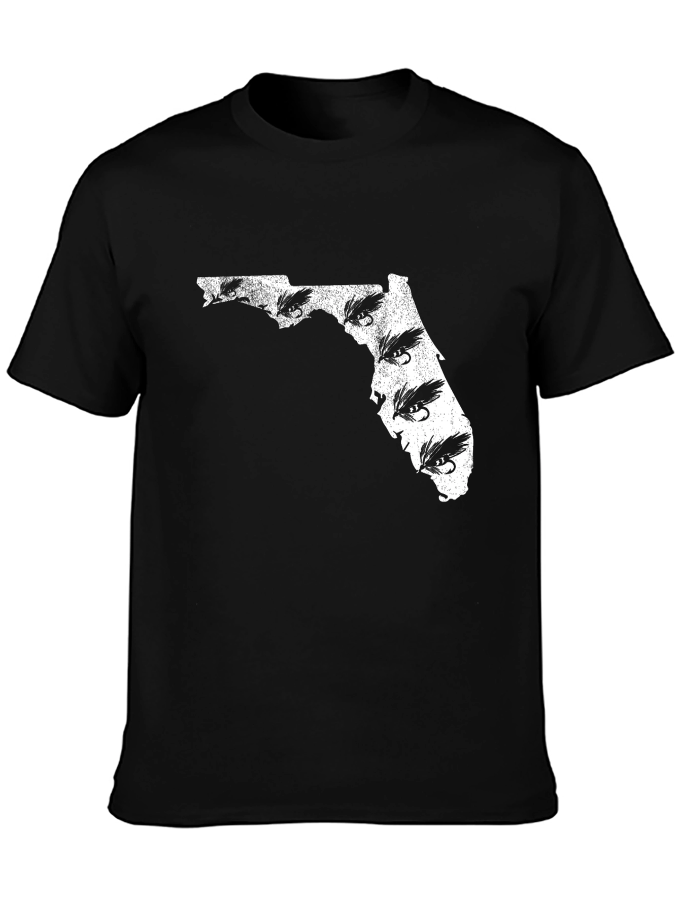 Florida Fishing Lure Mens Black T-Shirt