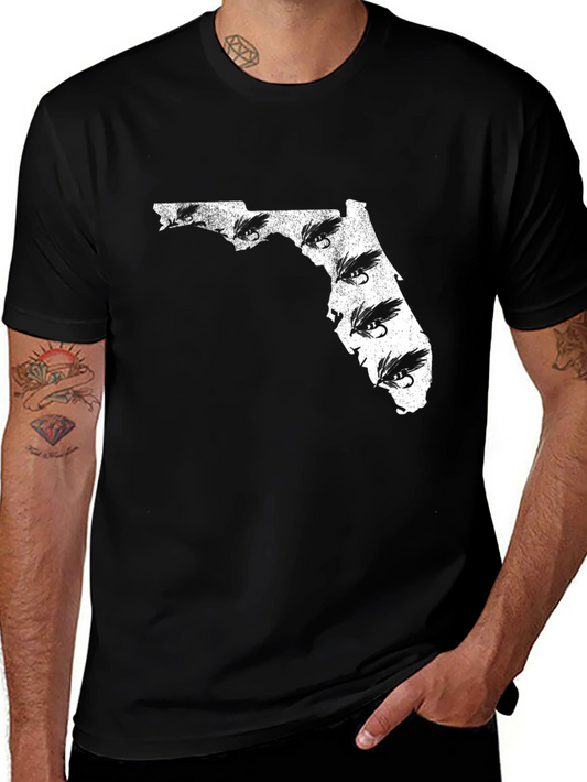 Florida Fishing Lure Mens Black T-Shirt
