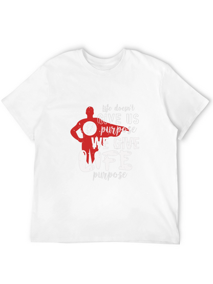 Life Purpose Graphic T-Shirt - Black