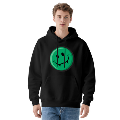 Green Vampire Smiley Face Hoodie