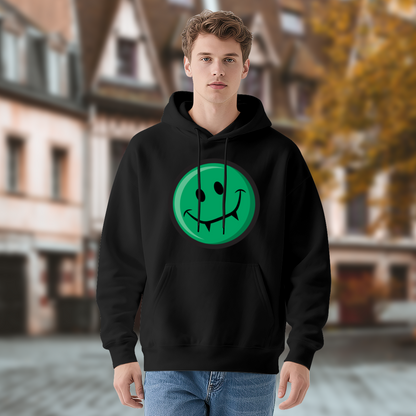 Green Vampire Smiley Face Hoodie