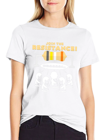 Join the Resistance T-Shirt: Funny Ohm Pun