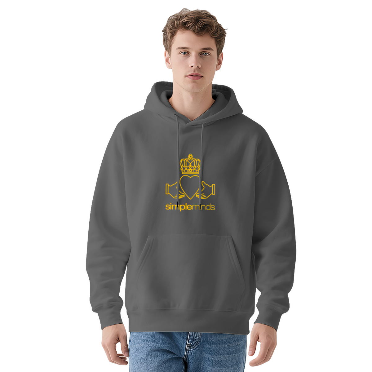 Simple Minds Claddagh Logo Red Hoodie