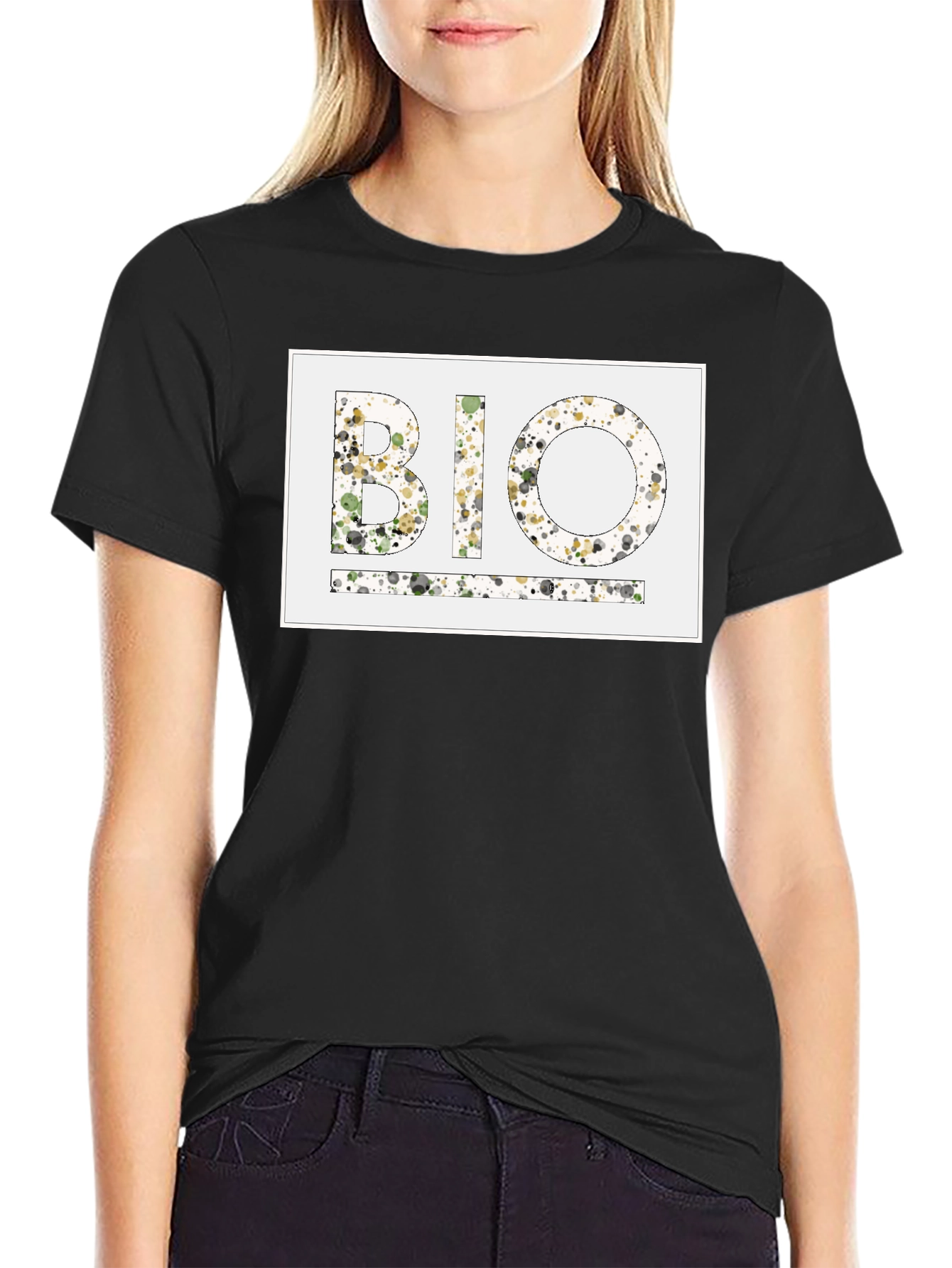 Abstract BIO Black T-Shirt