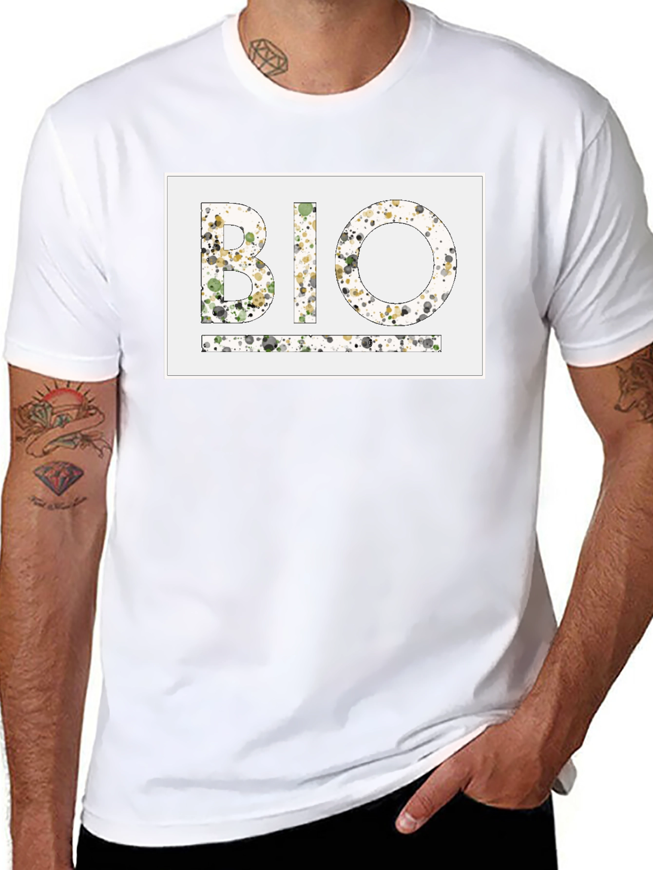 Abstract BIO Black T-Shirt