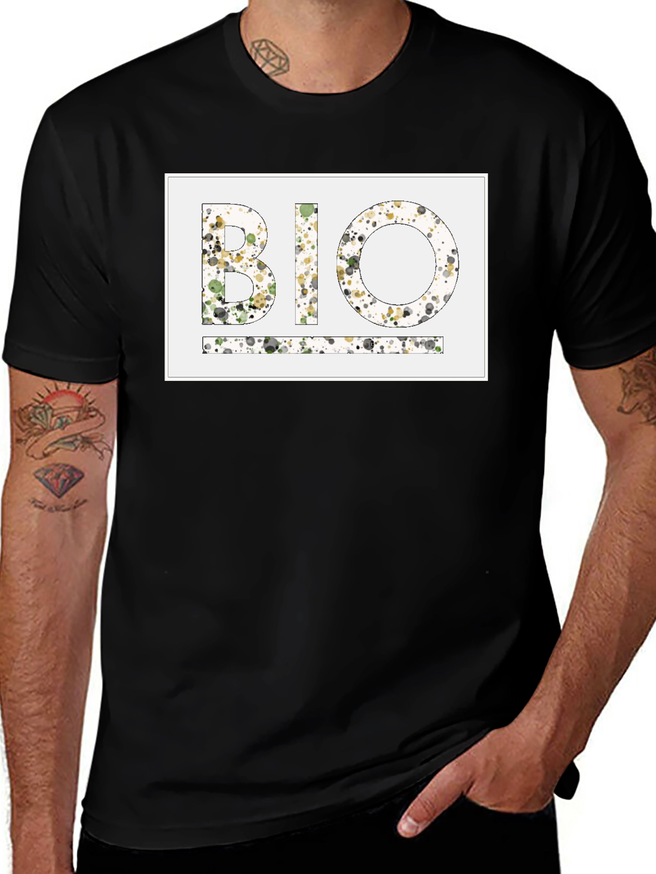 Abstract BIO Black T-Shirt