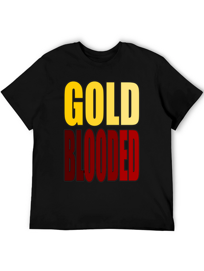 Gold Blooded Graphic Tee - Black Cotton T-Shirt