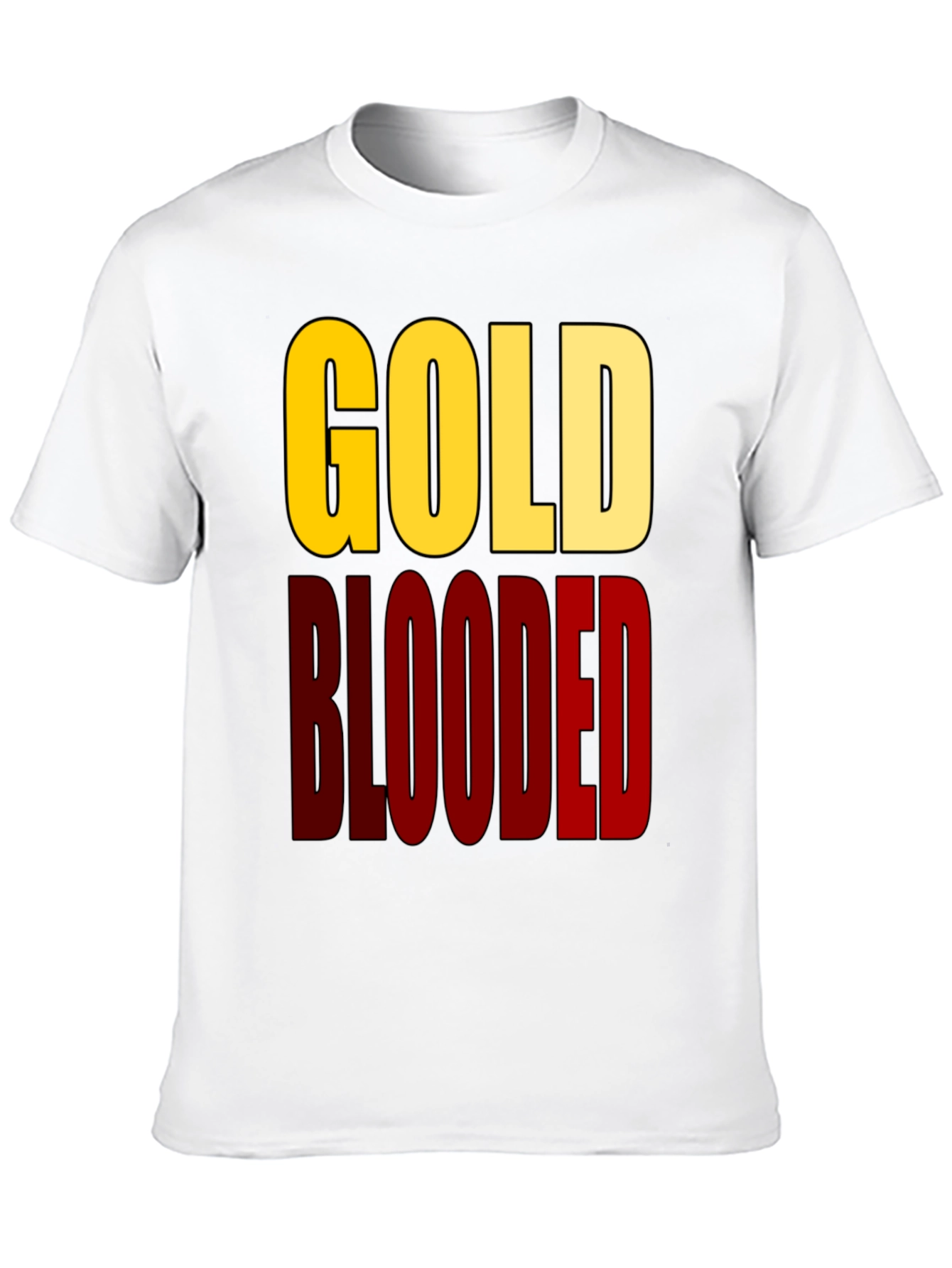 Gold Blooded Graphic Tee - Black Cotton T-Shirt