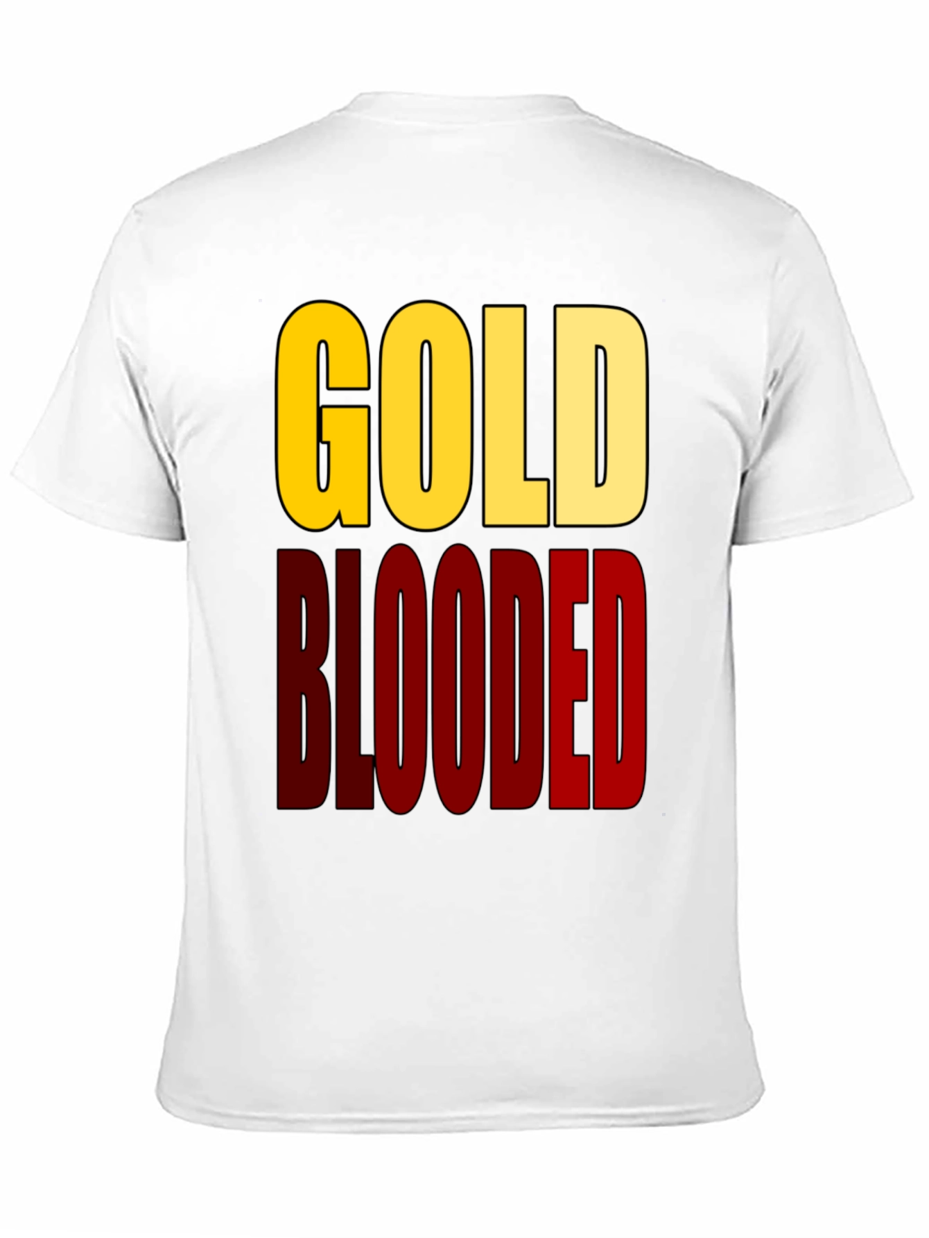 Gold Blooded Graphic Tee - Black Cotton T-Shirt