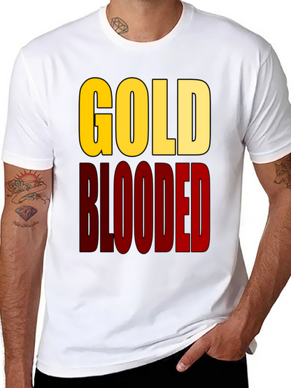 Gold Blooded Graphic Tee - Black Cotton T-Shirt