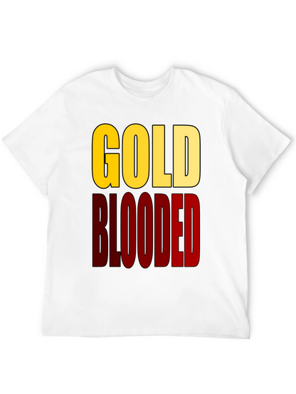 Gold Blooded Graphic Tee - Black Cotton T-Shirt