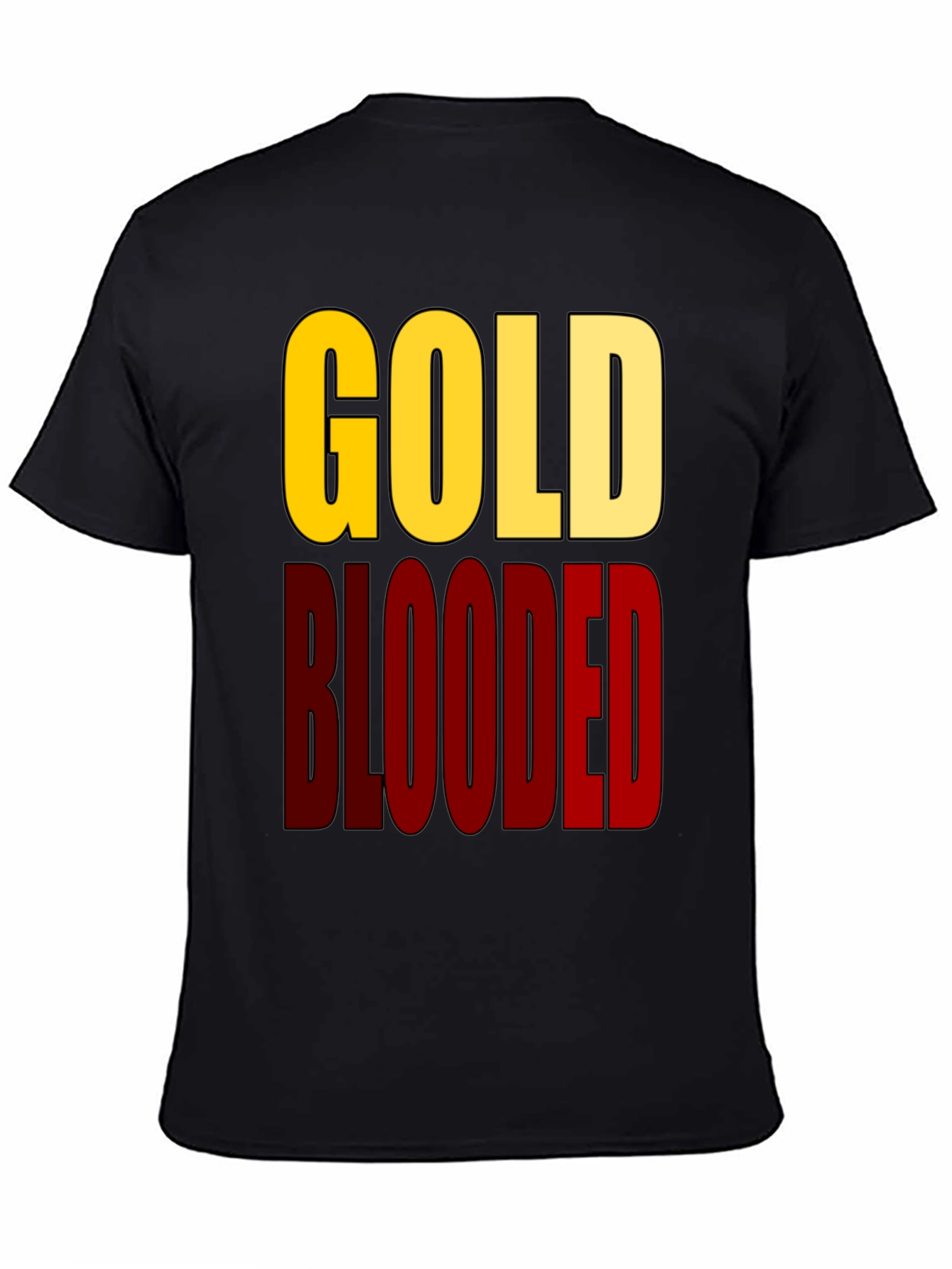 Gold Blooded Graphic Tee - Black Cotton T-Shirt