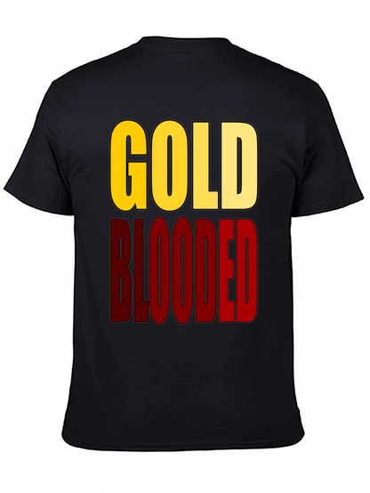 Gold Blooded Graphic Tee - Black Cotton T-Shirt