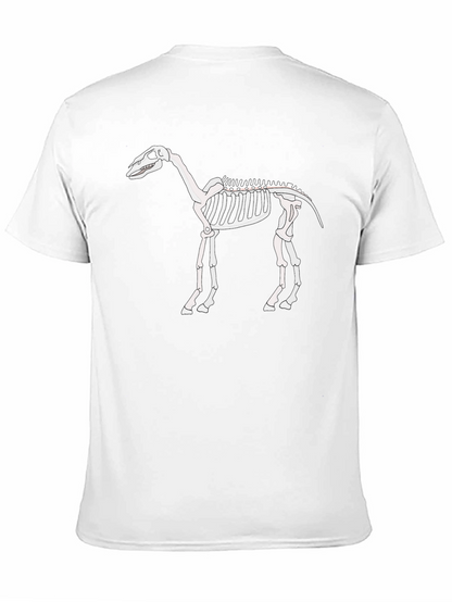 Skeleton Horse Graphic Tee - Black