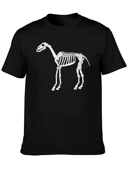 Skeleton Horse Graphic Tee - Black