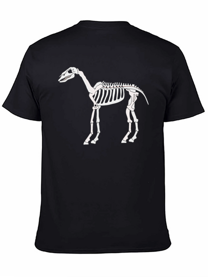 Skeleton Horse Graphic Tee - Black