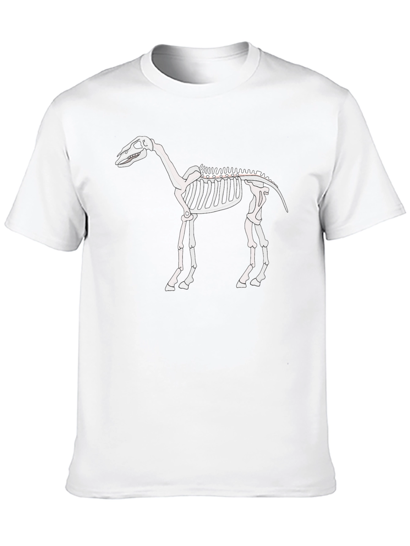 Skeleton Horse Graphic Tee - Black