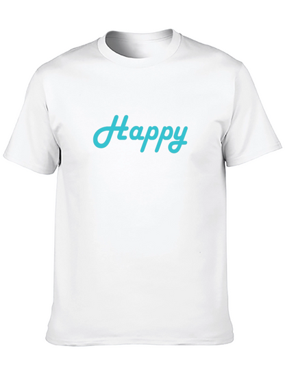 Happy Graphic Tee - Casual Comfort T-Shirt