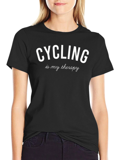 Cycling is My Therapy Graphic T-Shirt