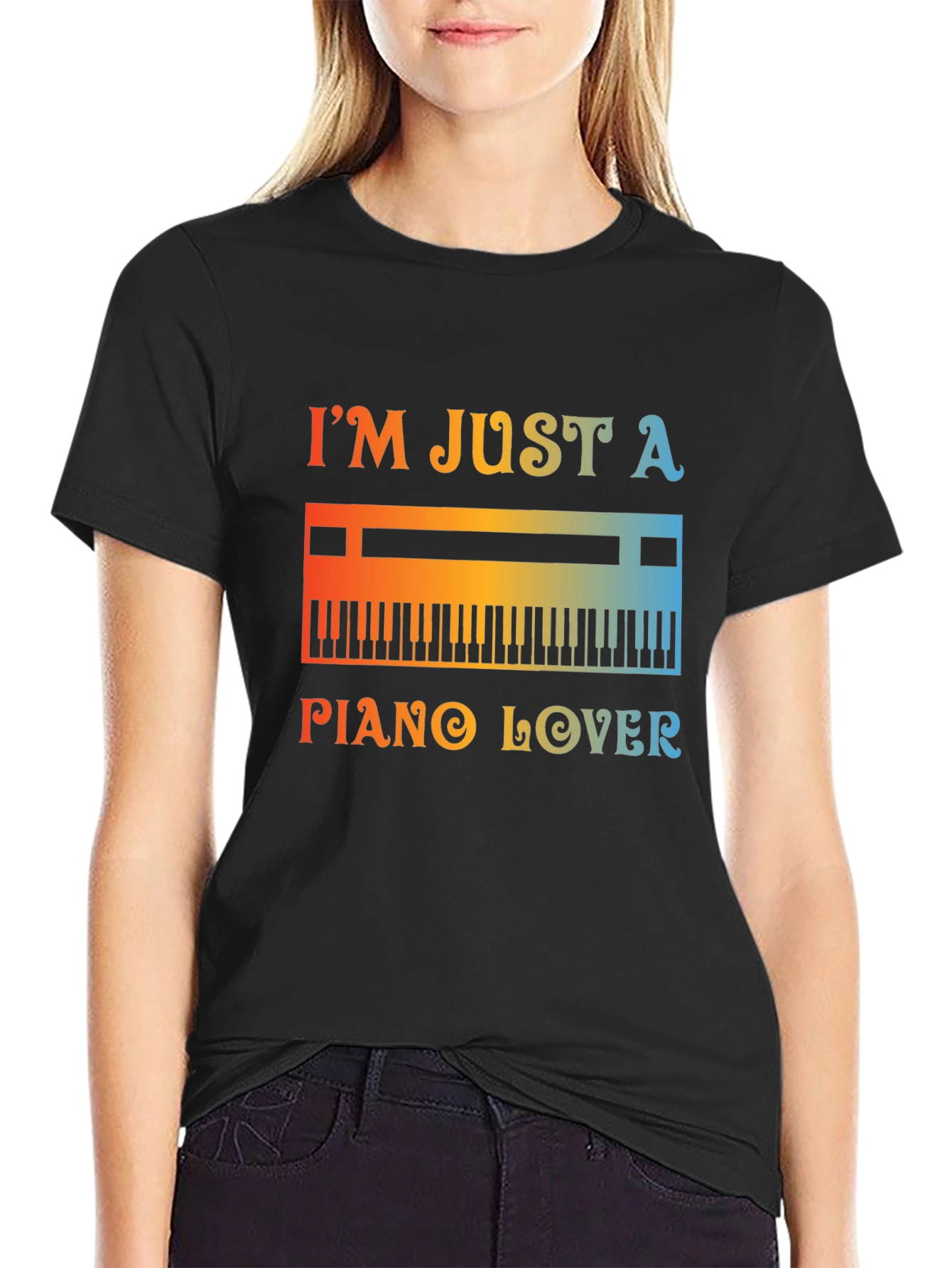 Piano Lover Graphic Tee - Music T-Shirt