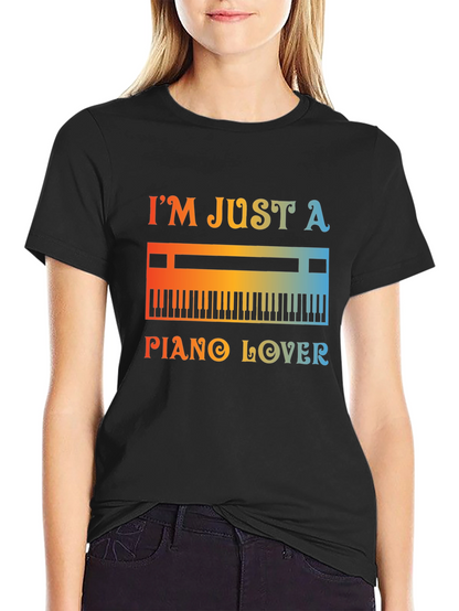 Piano Lover Graphic Tee - Music T-Shirt