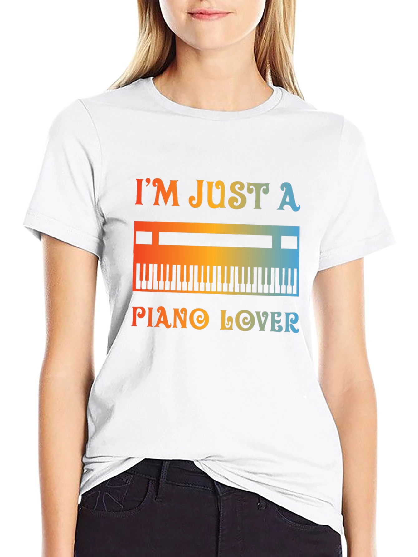 Piano Lover Graphic Tee - Music T-Shirt