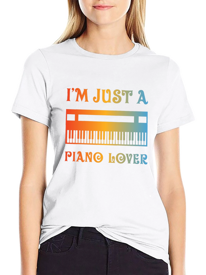 Piano Lover Graphic Tee - Music T-Shirt
