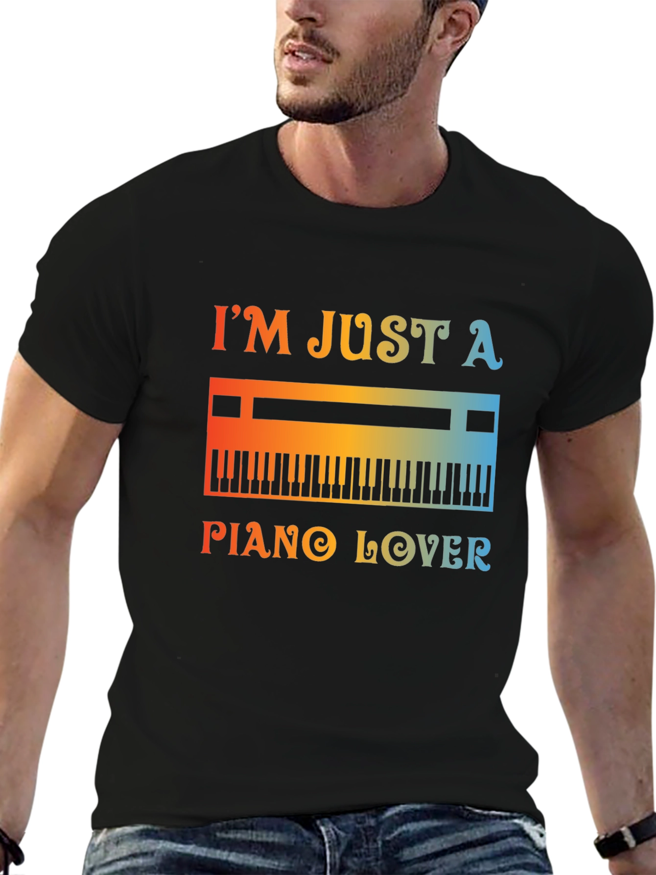 Piano Lover Graphic Tee - Music T-Shirt