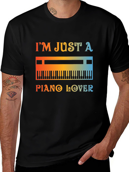 Piano Lover Graphic Tee - Music T-Shirt