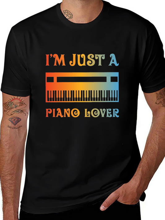 Piano Lover Graphic Tee - Music T-Shirt
