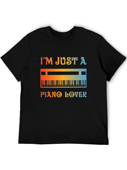 Piano Lover Graphic Tee - Music T-Shirt