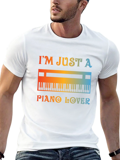 Piano Lover Graphic Tee - Music T-Shirt