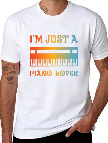 Piano Lover Graphic Tee - Music T-Shirt