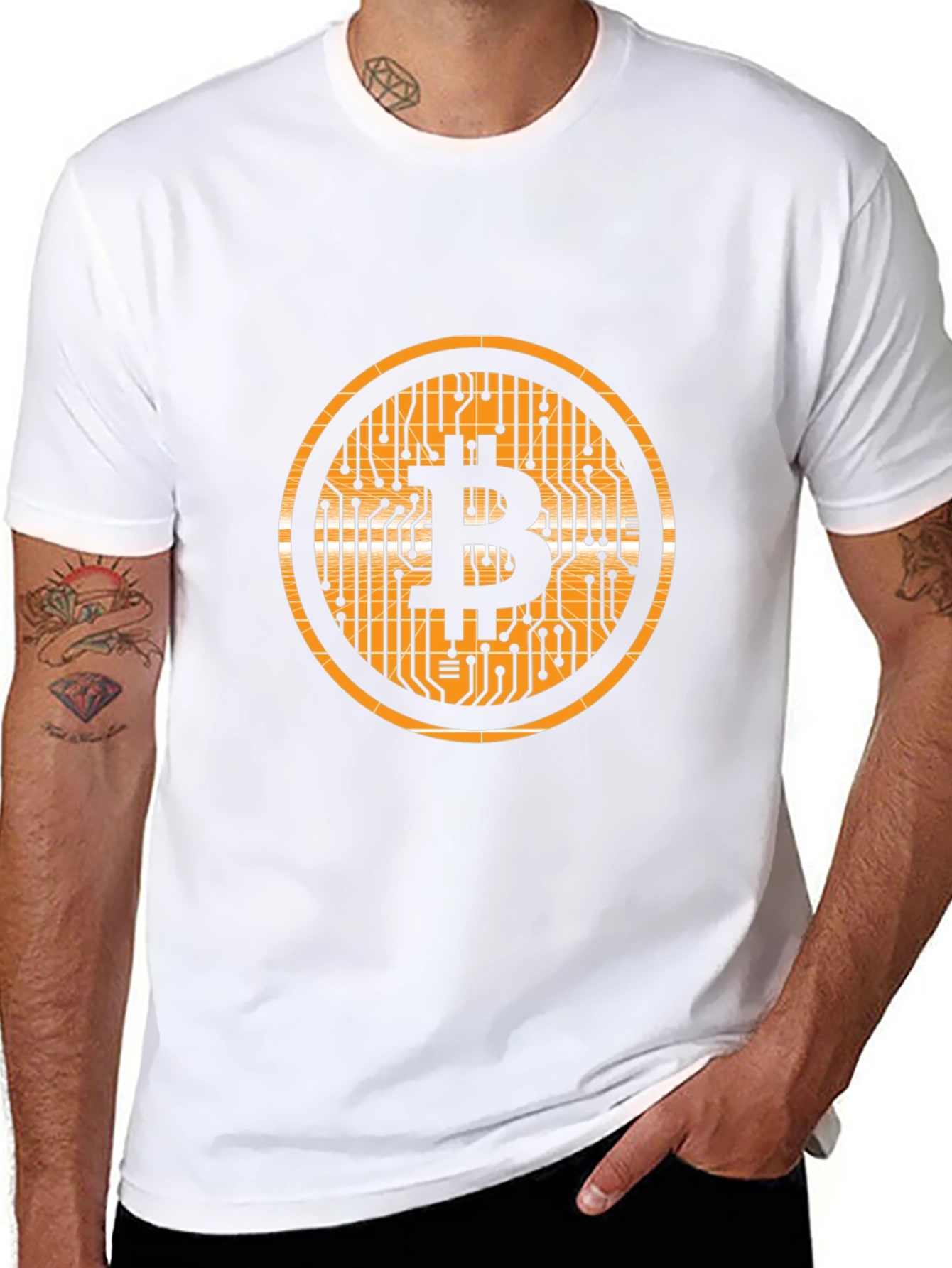 Bitcoin Circuit Black T-Shirt