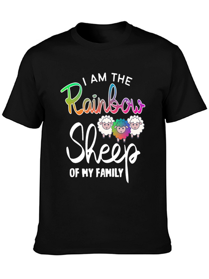 Rainbow Sheep Family T-Shirt