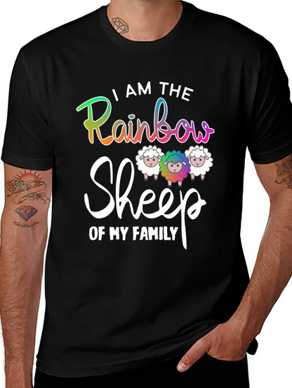 Rainbow Sheep Family T-Shirt