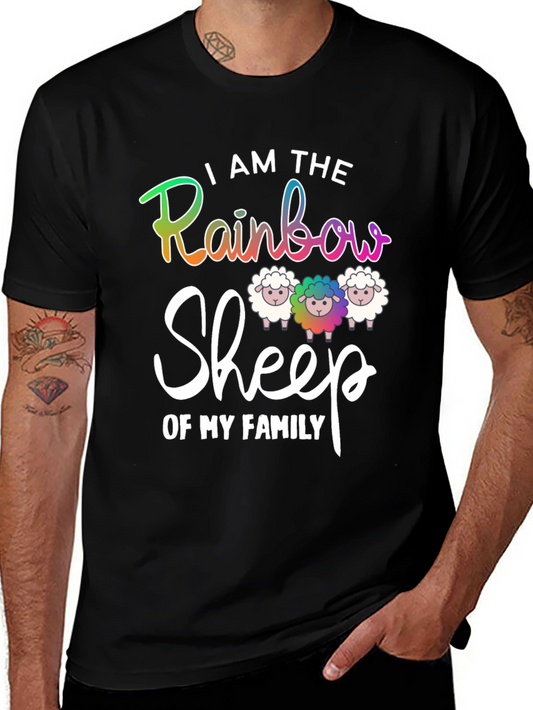 Rainbow Sheep Family T-Shirt