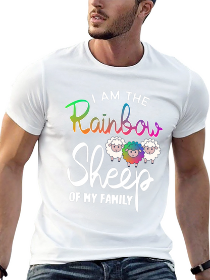 Rainbow Sheep Family T-Shirt