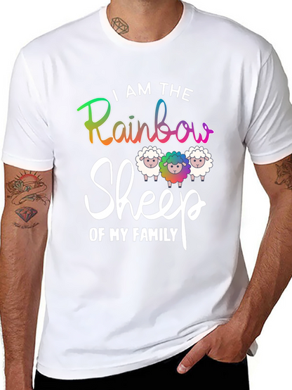 Rainbow Sheep Family T-Shirt