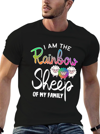 Rainbow Sheep Family T-Shirt