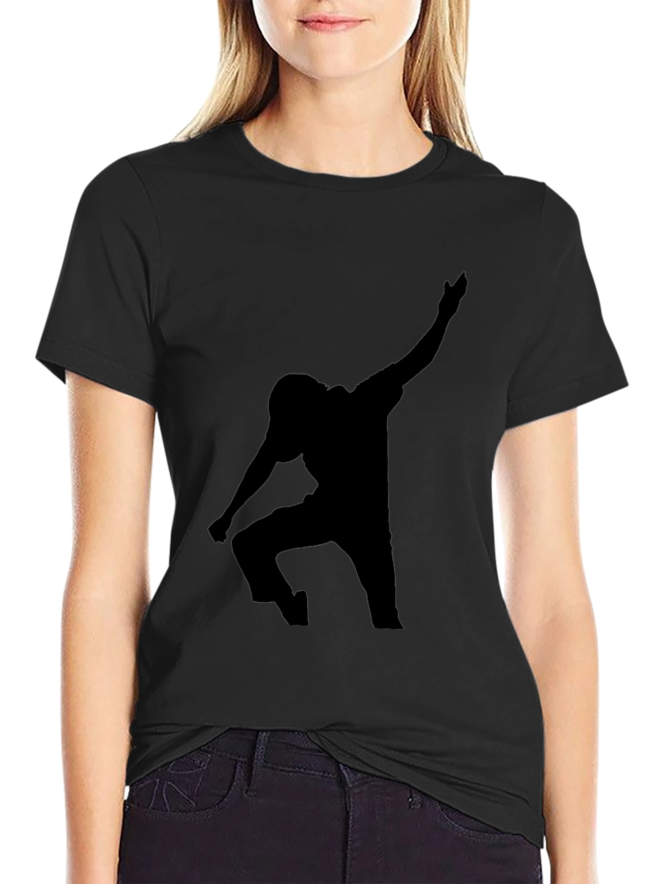 Silhouette Dab Dance Black T-Shirt