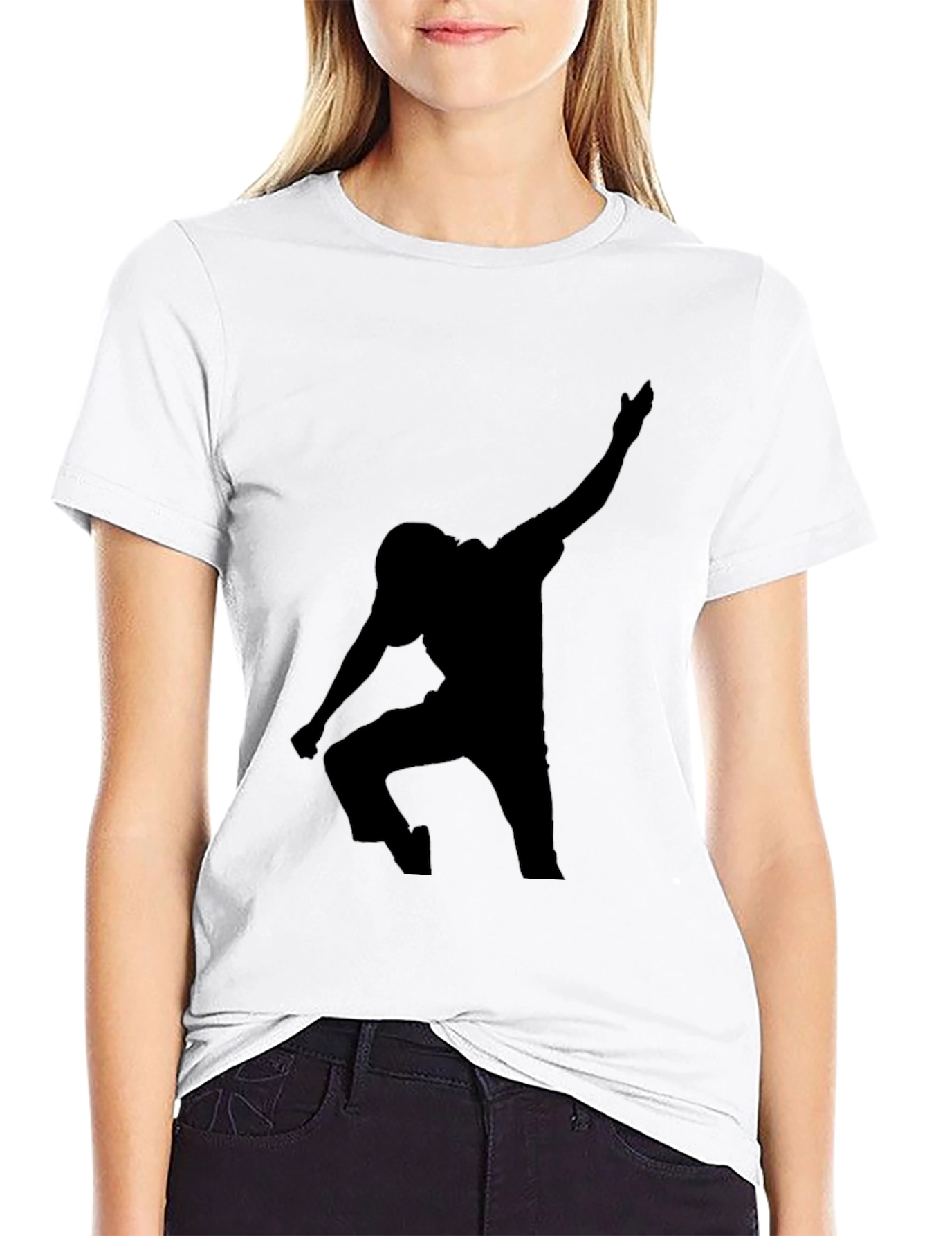 Silhouette Dab Dance Black T-Shirt