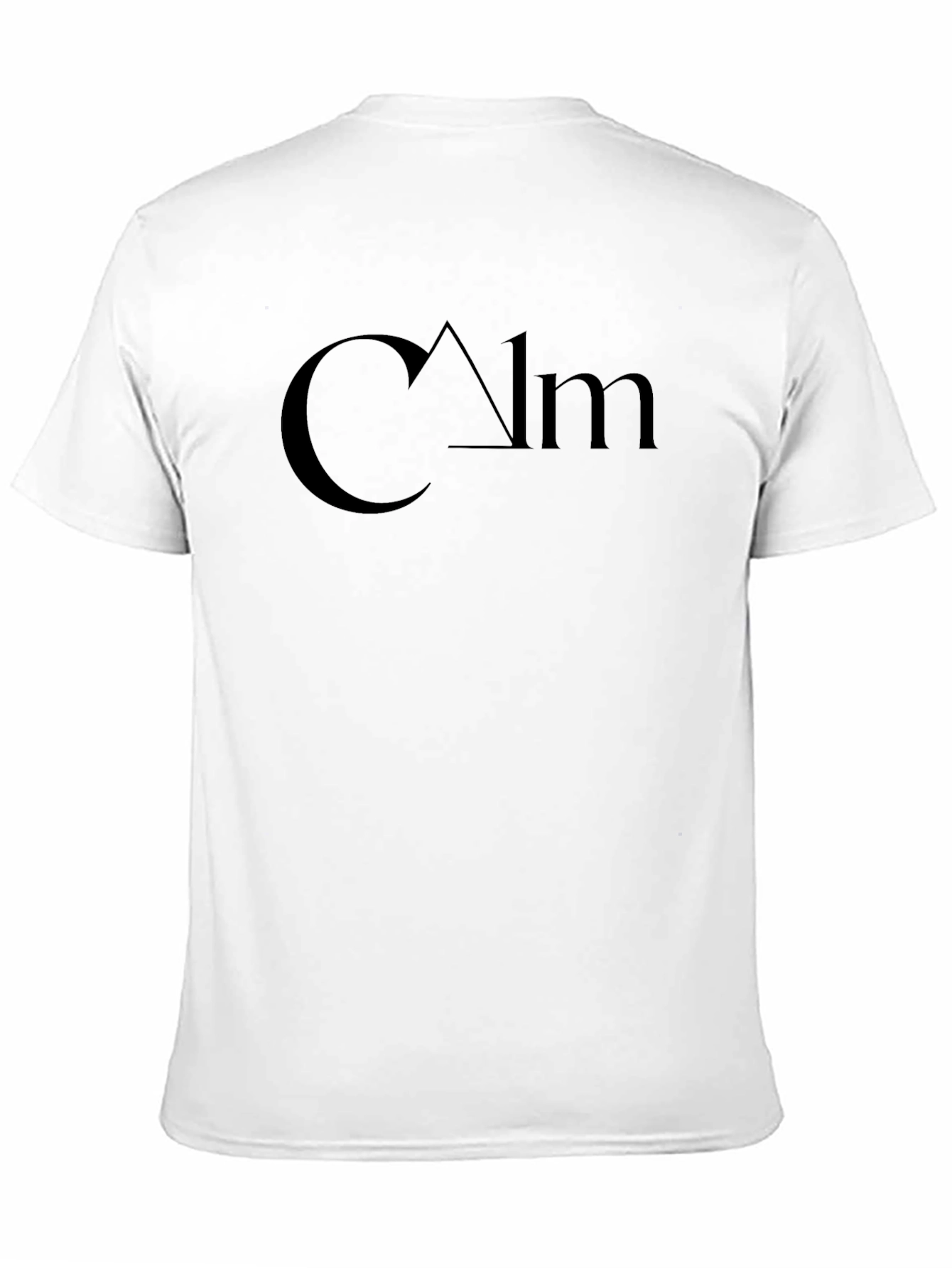 Calm Graphic Black T-Shirt - Minimalist Design