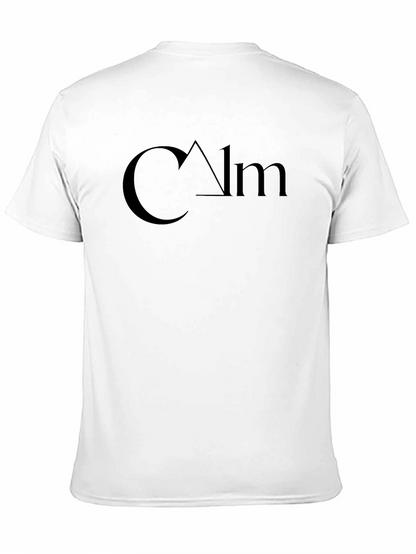 Calm Graphic Black T-Shirt - Minimalist Design