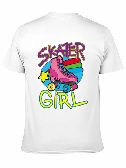 Skater Girl T-Shirt: Retro Roller Skate Design