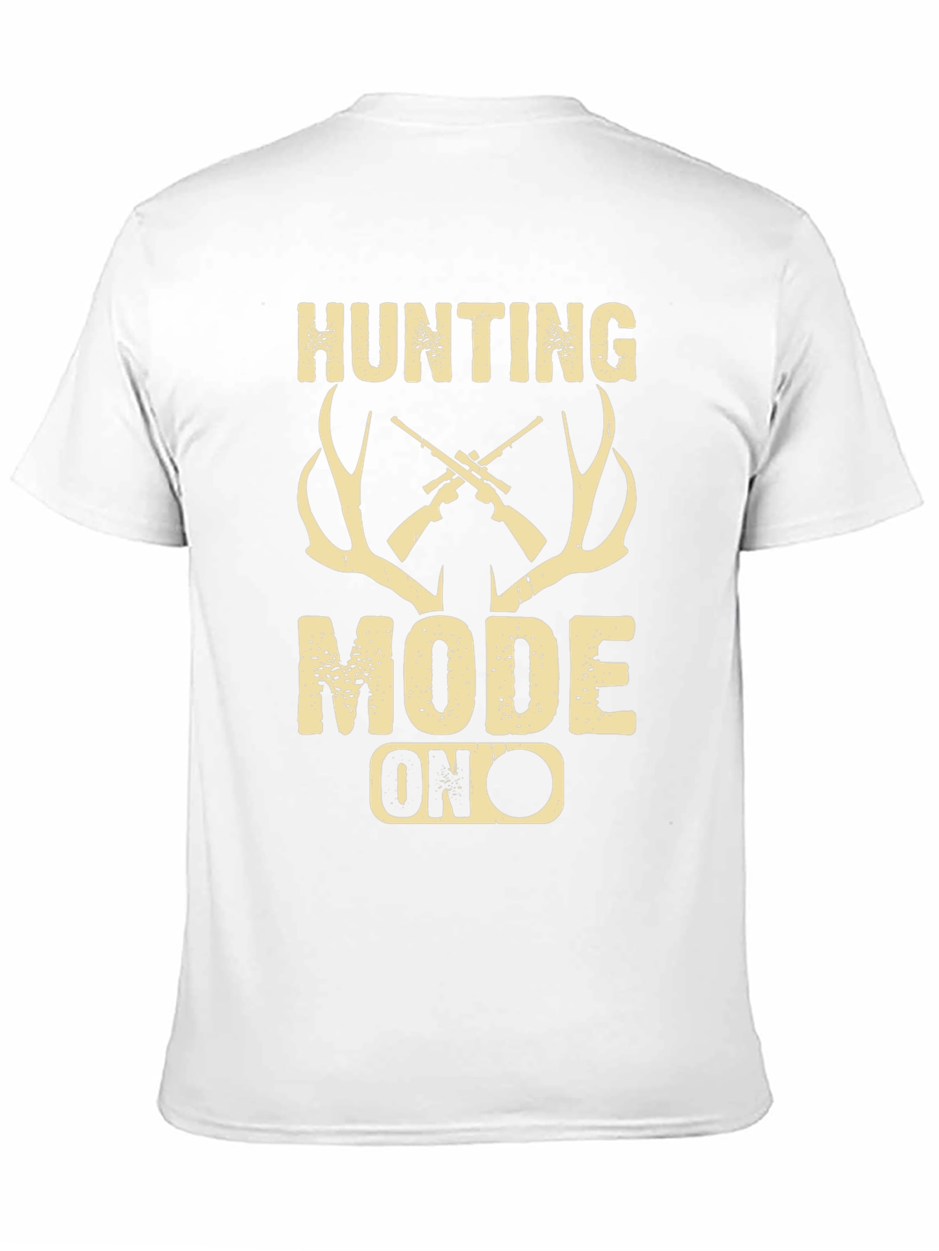 Hunting Mode On Graphic Tee - Black Casual Shirt