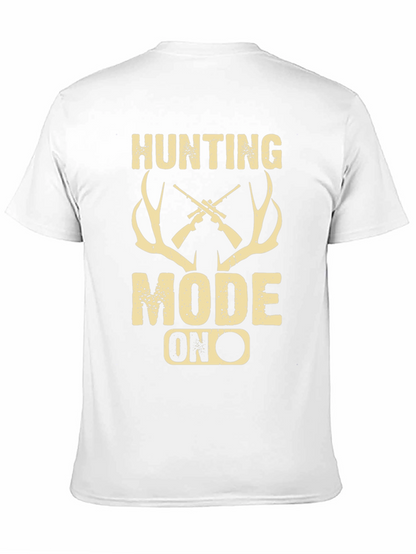 Hunting Mode On Graphic Tee - Black Casual Shirt