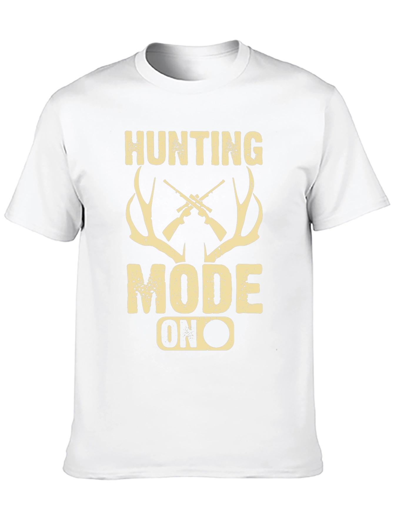 Hunting Mode On Graphic Tee - Black Casual Shirt