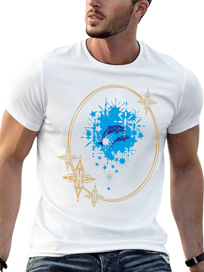 Dolphin Splash Graphic Black T-Shirt