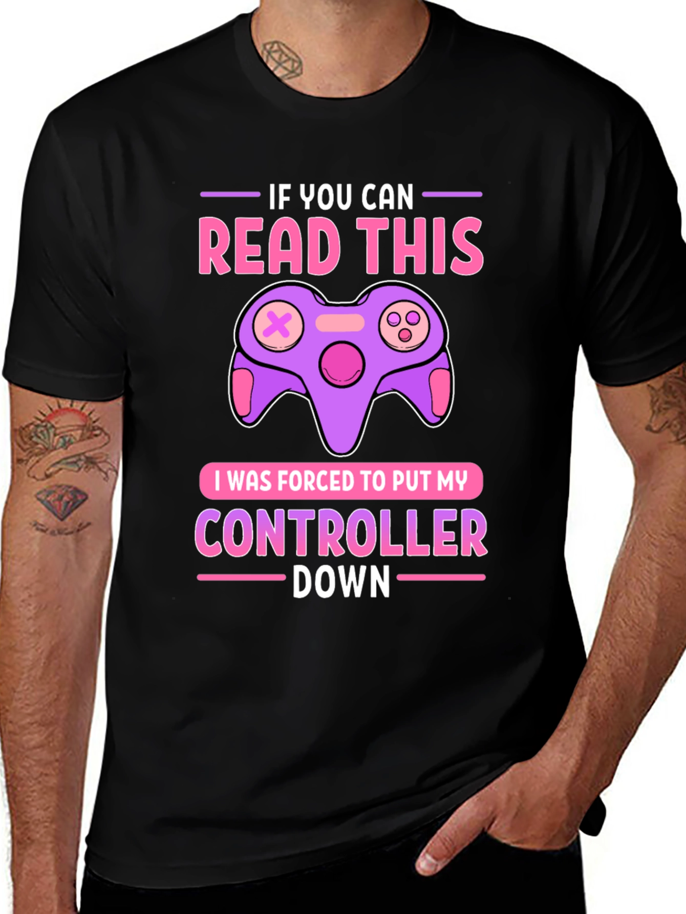 Gamer T-Shirt: If You Can Read This Controller Down